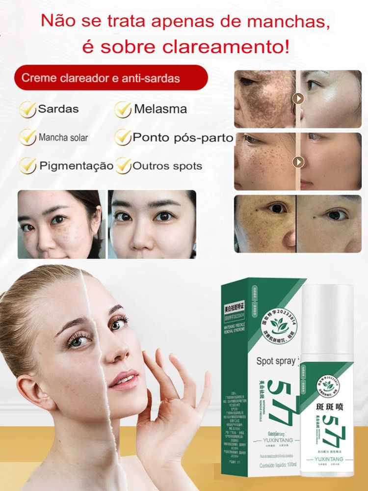 Skin Expert Spray 577 — rotina diária para manchas ✨ 50% de DESCONTO + FRETE GRÁTIS!