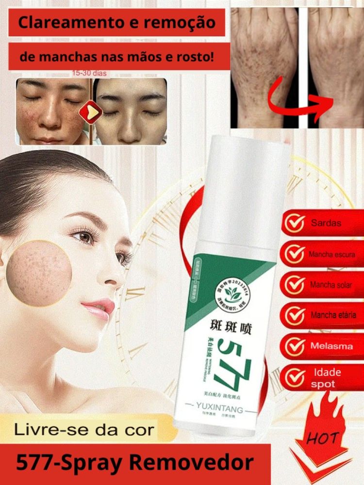 Spray- 577 Remove manchas de SOL, IDADE E MELASMA! 50% DE DESCONTO + FRETE GRÁTIS!