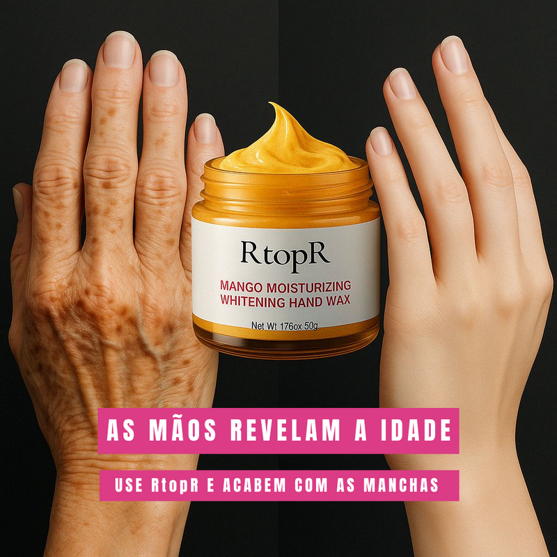 Máscara para as Mãos - RtopR - Acaba com manchas de idade. 50% DE DESCONTO + FRETE GRÁTIS