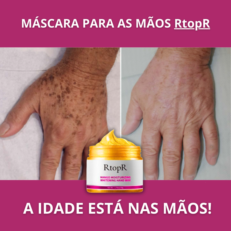 Máscara para as Mãos - RtopR - Acaba com manchas de idade. 50% DE DESCONTO + FRETE GRÁTIS