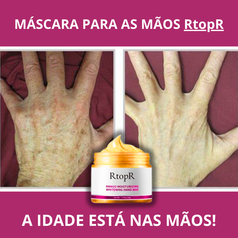 Máscara para as Mãos - RtopR - Acaba com manchas de idade. 50% DE DESCONTO + FRETE GRÁTIS