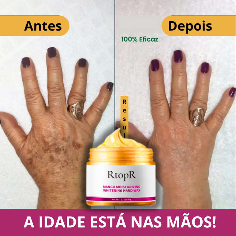 Máscara para as Mãos - RtopR - Acaba com manchas de idade. 50% DE DESCONTO + FRETE GRÁTIS