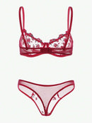 "Conjunto de Lingerie Sexy em Renda – Elegância e Sensualidade"