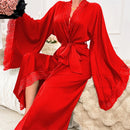 Essenza Robe Cetim Serena — acetinado, rendado, elegante ✨ 50% de DESCONTO + FRETE GRÁTIS!