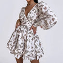 Essenza Vestido Floral Aura Romântica — babados & caimento leve ✨ 50% de DESCONTO + FRETE GRÁTIS!
