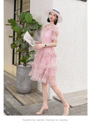Essenza Vestido Renda Princesa Rosé — romântico & elegante ✨ 50% de DESCONTO + FRETE GRÁTIS!