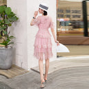Essenza Vestido Renda Princesa Rosé — romântico & elegante ✨ 50% de DESCONTO + FRETE GRÁTIS!