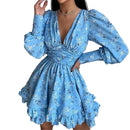 Essenza Vestido Floral Aura Romântica — babados & caimento leve ✨ 50% de DESCONTO + FRETE GRÁTIS!