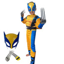 Essenza Fantasia Wolverine Infantil — Macacão + Máscara + Garras (opcional) 🐾 Super-Herói ✨ 50% OFF + FRETE GRÁTIS!