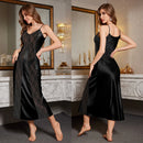 Essenza Camisola Lumière Pérola — renda e cetim, longa ✨ 50% de DESCONTO + FRETE GRÁTIS!