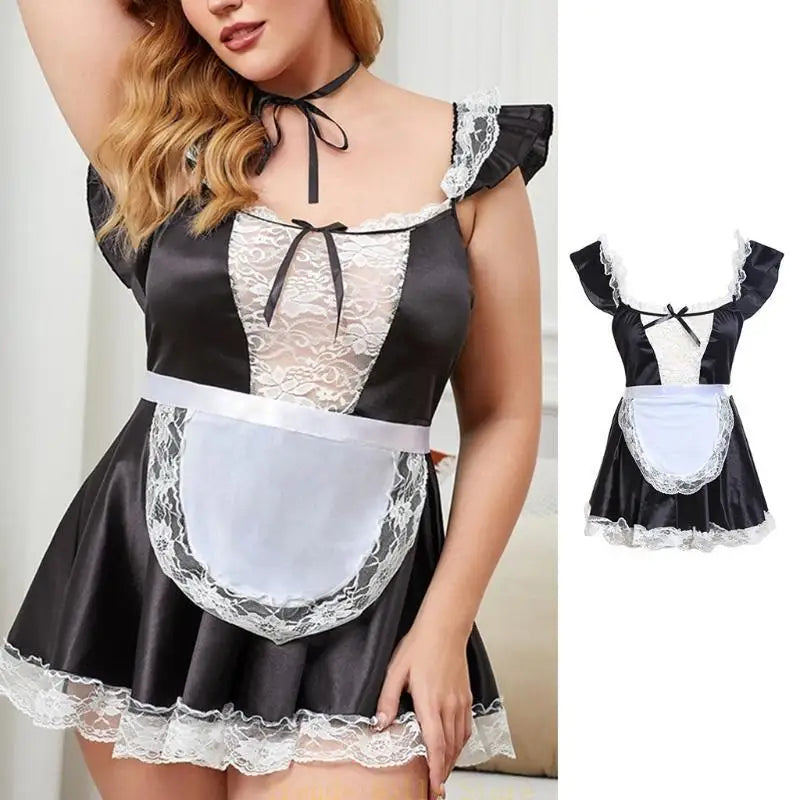 Essenza Fantasia Doméstica Laço Real — renda com avental ✨ 50% de DESCONTO + FRETE GRÁTIS!