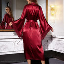 “Essenza Robe Noir Lace — acetinado, rendado, longo ✨ 50% de DESCONTO + FRETE GRÁTIS!”?