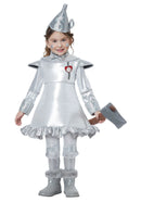 Essenza Fantasia Homem de Lata Infantil — Macacão Metálico + Chapéu Funil + Machado (opcional) ✨ 50% de DESCONTO + FRETE GRÁTIS!