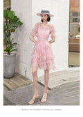 Essenza Vestido Renda Princesa Rosé — romântico & elegante ✨ 50% de DESCONTO + FRETE GRÁTIS!