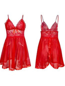 Essenza Babydoll Laço Rubi — renda contrastante e laço central ✨ 50% de DESCONTO + FRETE GRÁTIS!