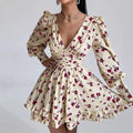 Essenza Vestido Floral Aura Romântica — babados & caimento leve ✨ 50% de DESCONTO + FRETE GRÁTIS!