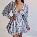 Essenza Vestido Floral Aura Romântica — babados & caimento leve ✨ 50% de DESCONTO + FRETE GRÁTIS!