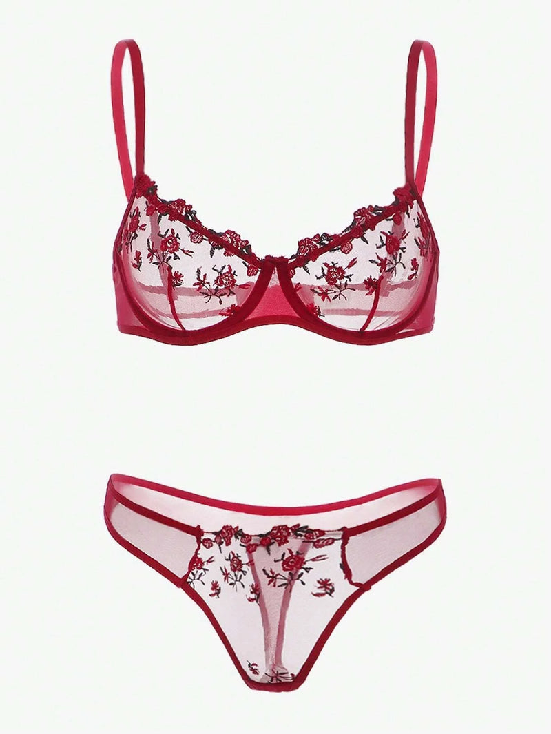 "Conjunto de Lingerie Sexy em Renda – Elegância e Sensualidade"