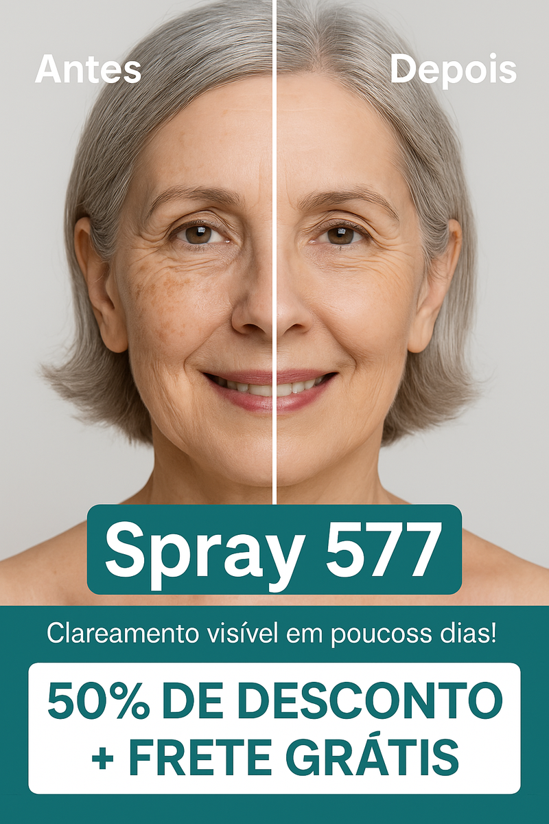 Spray- 577 Remove manchas de SOL, IDADE E MELASMA! 50% DE DESCONTO + FRETE GRÁTIS!